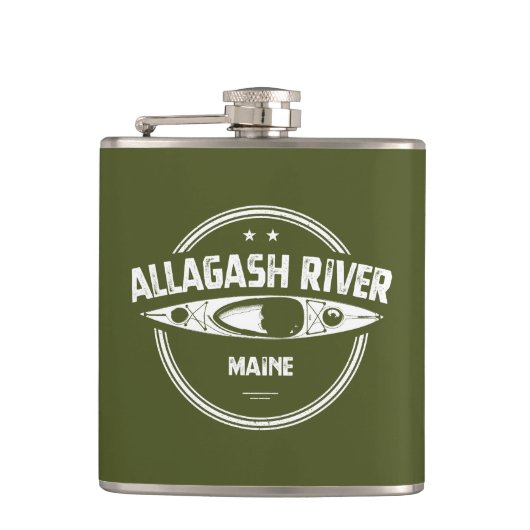 Allagash de Maine Kayak Heupfles (Voorkant)