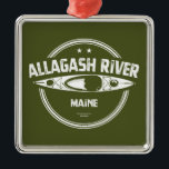 Allagash de Maine Kayak Metalen Ornament<br><div class="desc">De rivier de Allagash is een driehoek van de Sint-John-rivier,  ongeveer 65 mijl lang,  in het noorden van Maine in de Verenigde Staten.</div>