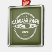 Allagash de Maine Kayak Metalen Ornament (Links)