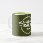 Allagash de Maine Kayak Tweekleurige Koffiemok (Voorkant links)