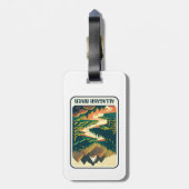 Allagash River Maine Kleuren Bagagelabel (Achterkant verticaal)