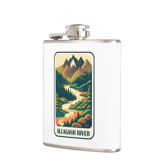 Allagash River Maine Kleuren Heupfles (Links)