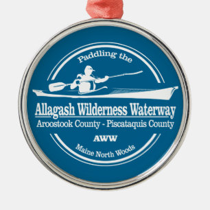 Allagash Wilderness Waterway (SK) Metalen Ornament
