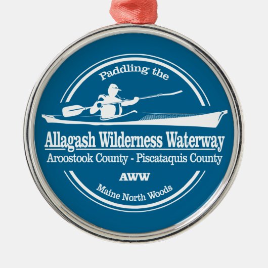 Allagash Wilderness Waterway (SK) Metalen Ornament (Voorkant)