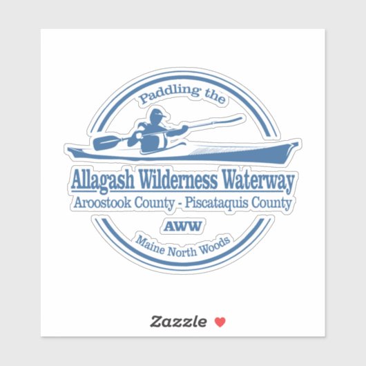 Allagash Wilderness Waterway (SK) Sticker (Vel)