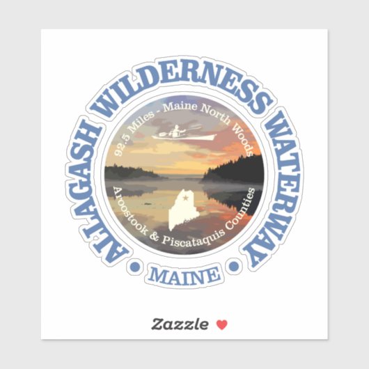 Allagash Wilderness Waterway Sticker (Vel)