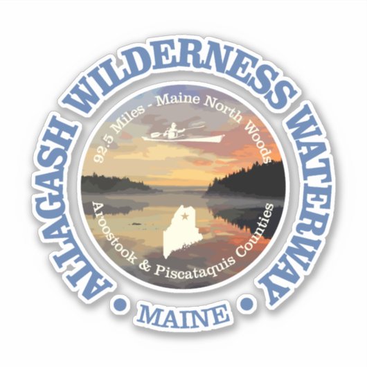 Allagash Wilderness Waterway Sticker (Voorkant)