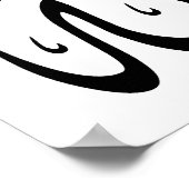 Allah Arabische Kalligrafie Schrijven Poster (Hoek)