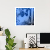 Allah (blauw) poster (Thuiskantoor)