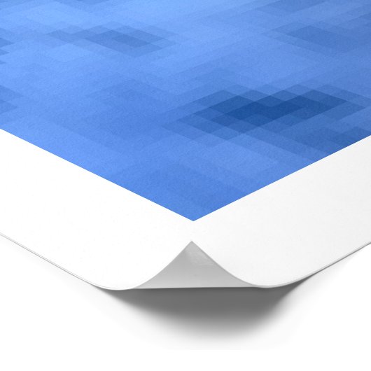 Allah (blauw) poster (Hoek)