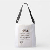 Allah hoort U – Islamitische quote Canvas tas (Voorkant)
