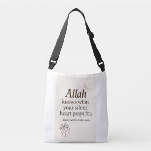 Allah hoort U – Islamitische quote Canvas tas