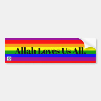 Allah houdt van ons allen - Bumpersticker