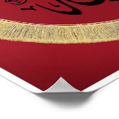 Allah in Arabische kalligrafie Poster (Hoek)