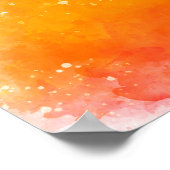 Allah in het Arabisch op Abstracte kleuren Poster (Hoek)