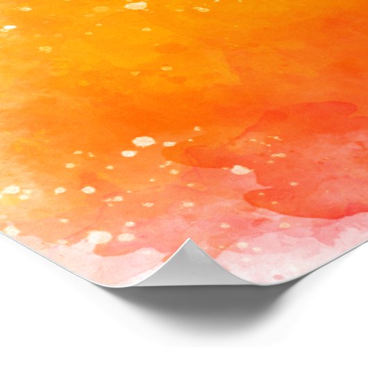 Allah in het Arabisch op Abstracte kleuren Poster (Hoek)