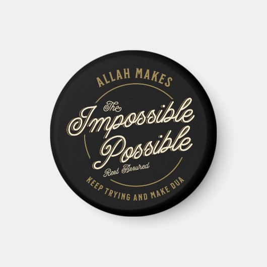 Allah maakt de onmogelijke Casual moslim Magneet (Voorkant)