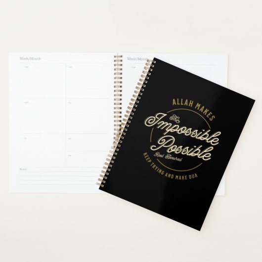 Allah maakt de onmogelijke Casual moslim Planner (Display)