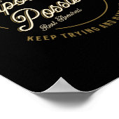 Allah maakt de onmogelijke Casual moslim Poster (Hoek)