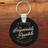 Allah maakt de onmogelijke Casual moslim Sleutelhanger (Voorkant)