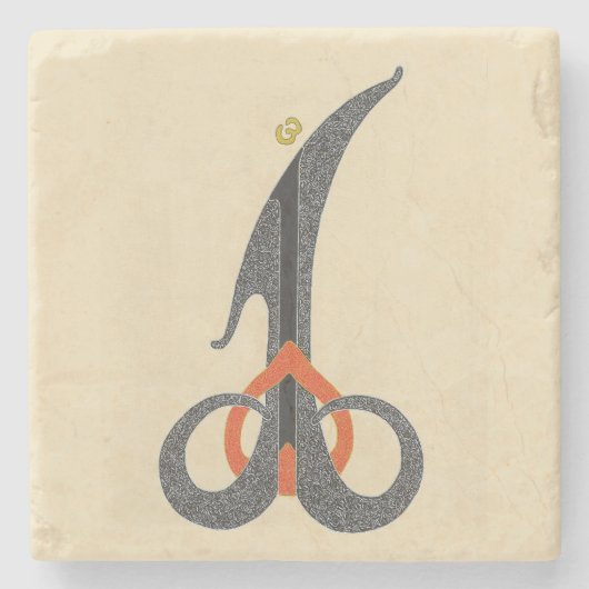 Allah - Marmeren Stenen Onderzetter (Voorkant)