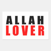 Allah-minnaar Rechthoekige Sticker (Voorkant)