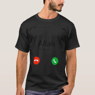 Allah roept de islam op t-shirt