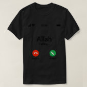 Allah roept de islam op tot T-shirt (Design voorkant)