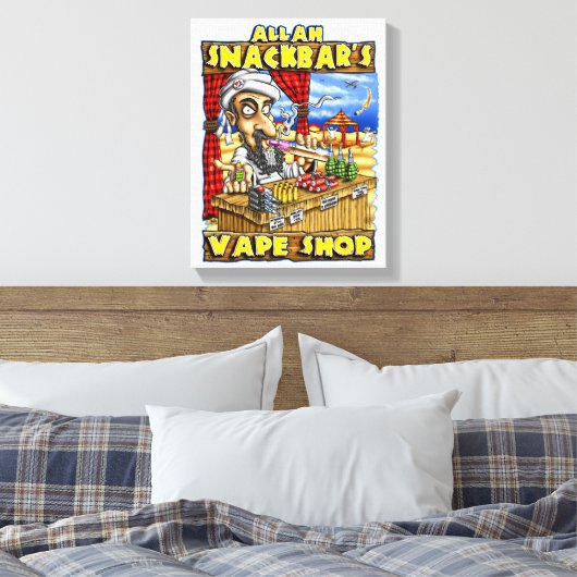 Allah Snackbar's Vape Shop Quality Print (Insitu (Slaapkamer))