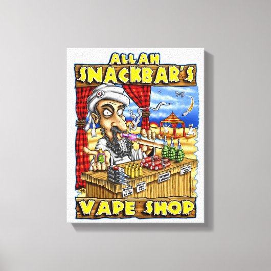 Allah Snackbar's Vape Shop Quality Print (Voorkant)