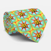 Allah Sunburst Mandala Stropdas (Opgerold)