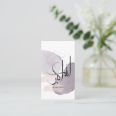 Allahu Akbar Arabic Calligraphy – Minimal Elegant  Visitekaartje (Staand voorkant)