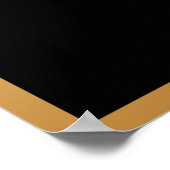 Allahu Akbar Arabisch Islamitische kalligrafie Gou Poster (Hoek)