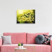 Allahu Akbar Islamitische Kunst Canvas Afdruk (Insitu (Woonkamer))
