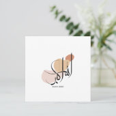 Allahuakbar, moderne Arabische kalligrafie, الله أ Feestdagenkaart (Staand voorkant)
