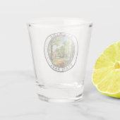 Allaire State Park New Jersey Travel Art Badge Shot Glas (Achterkant)