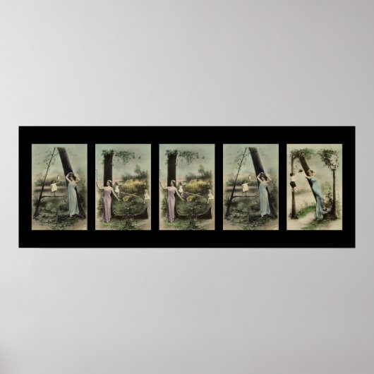 ALLAN Alphabet Letter Name Art Poster (Voorkant)