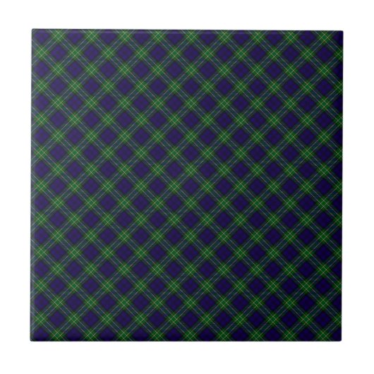 Allan Clan Tartan Ontworpen Druk Tegeltje (Voorkant)