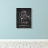 Allan Gardens Conservatory Palm House nr 2 Canvas Afdruk (Insitu (Houten vloer))