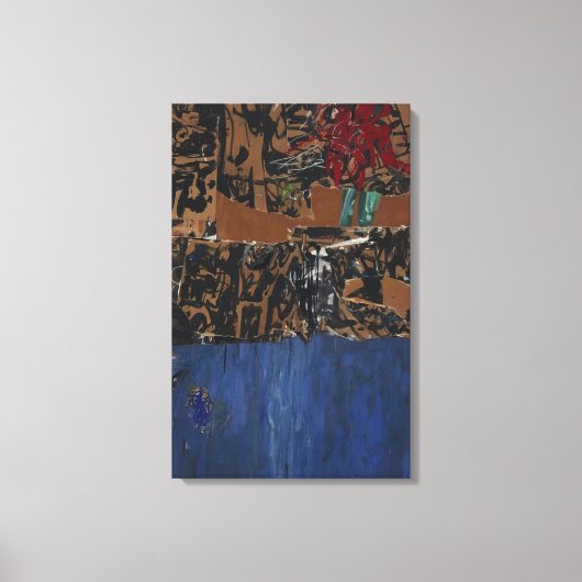 Allan Kaprow - Blauw Blauw Canvas Afdruk (Voorkant)