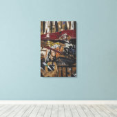 Allan Kaprow - gekooide fazant #2 Canvas Afdruk (Insitu (Houten vloer))