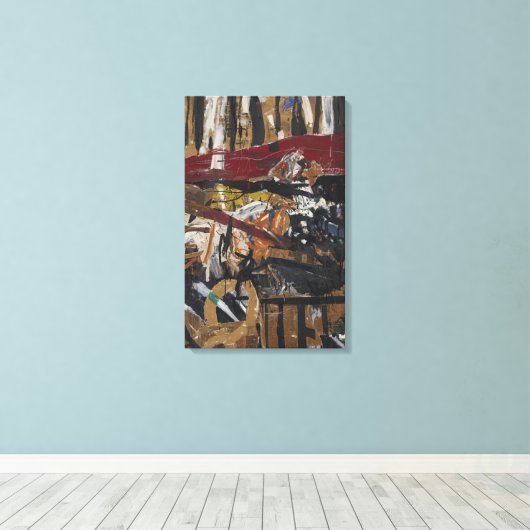 Allan Kaprow - gekooide fazant #2 Canvas Afdruk (Insitu (Houten vloer))