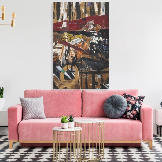 Allan Kaprow - gekooide fazant #2 Canvas Afdruk (Insitu (Woonkamer))