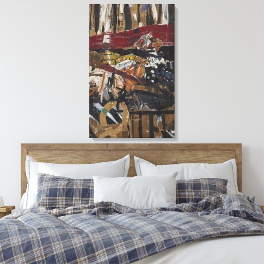 Allan Kaprow - gekooide fazant #2 Canvas Afdruk (Insitu (Slaapkamer))