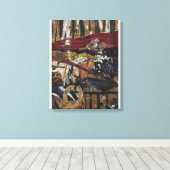 Allan Kaprow - gekooide fazant #2 Canvas Afdruk (Insitu (Houten vloer))