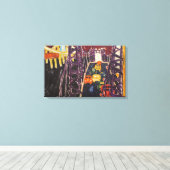 Allan Kaprow - George Washington Bridge, met auto' Canvas Afdruk (Insitu (Houten vloer))