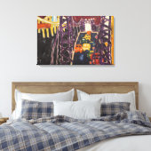 Allan Kaprow - George Washington Bridge, met auto' Canvas Afdruk (Insitu (Slaapkamer))