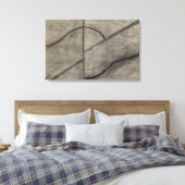 Allan Kaprow - Tekenen op basis van de adem Canvas Afdruk (Insitu (Slaapkamer))