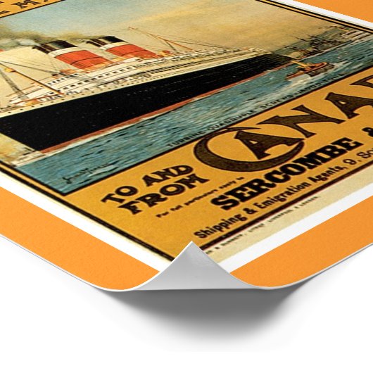 Allan Line Steamship Poster (Hoek)