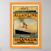 Allan Line Steamship Poster (Voorkant)